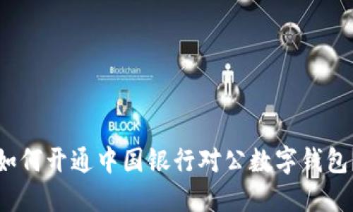 如何开通中国银行对公数字钱包？